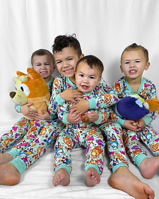 Heeler Lightning Two Piece Bamboo Pajamas