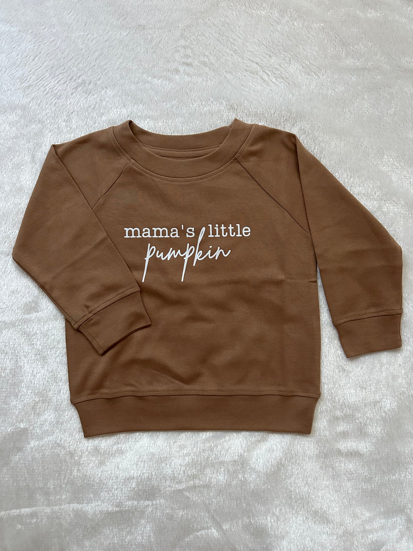 Mama's Little Pumpkin Cotton Pullover