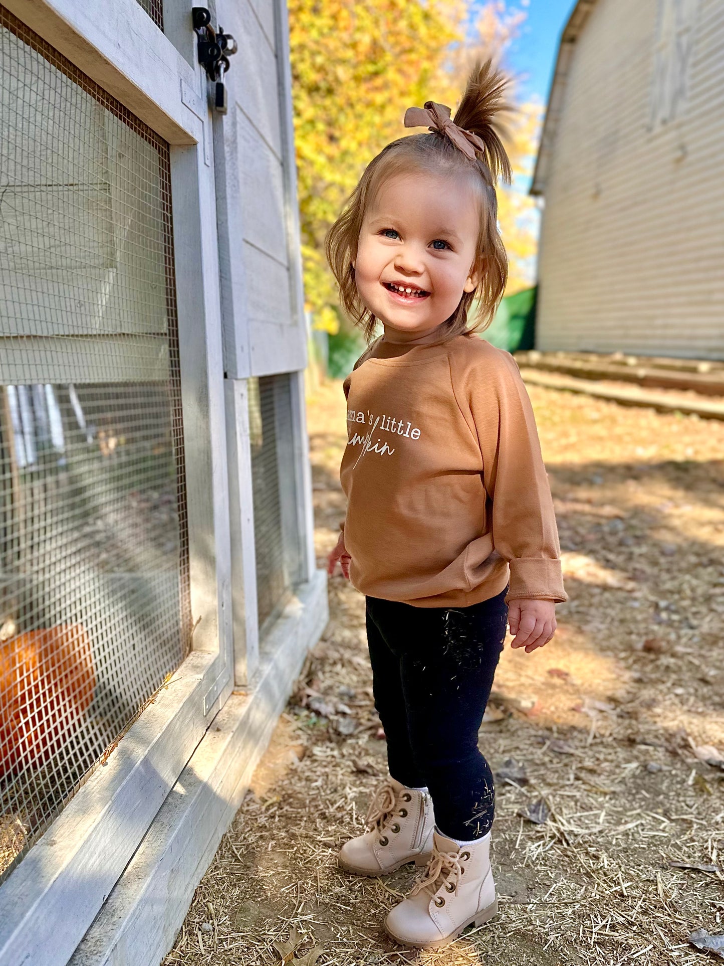 Mama's Little Pumpkin Cotton Pullover