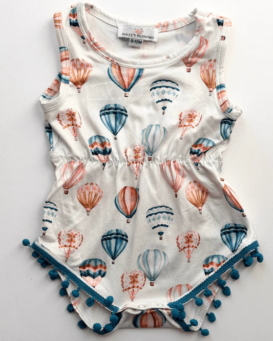 Hot Air Balloon Pom Pom Romper