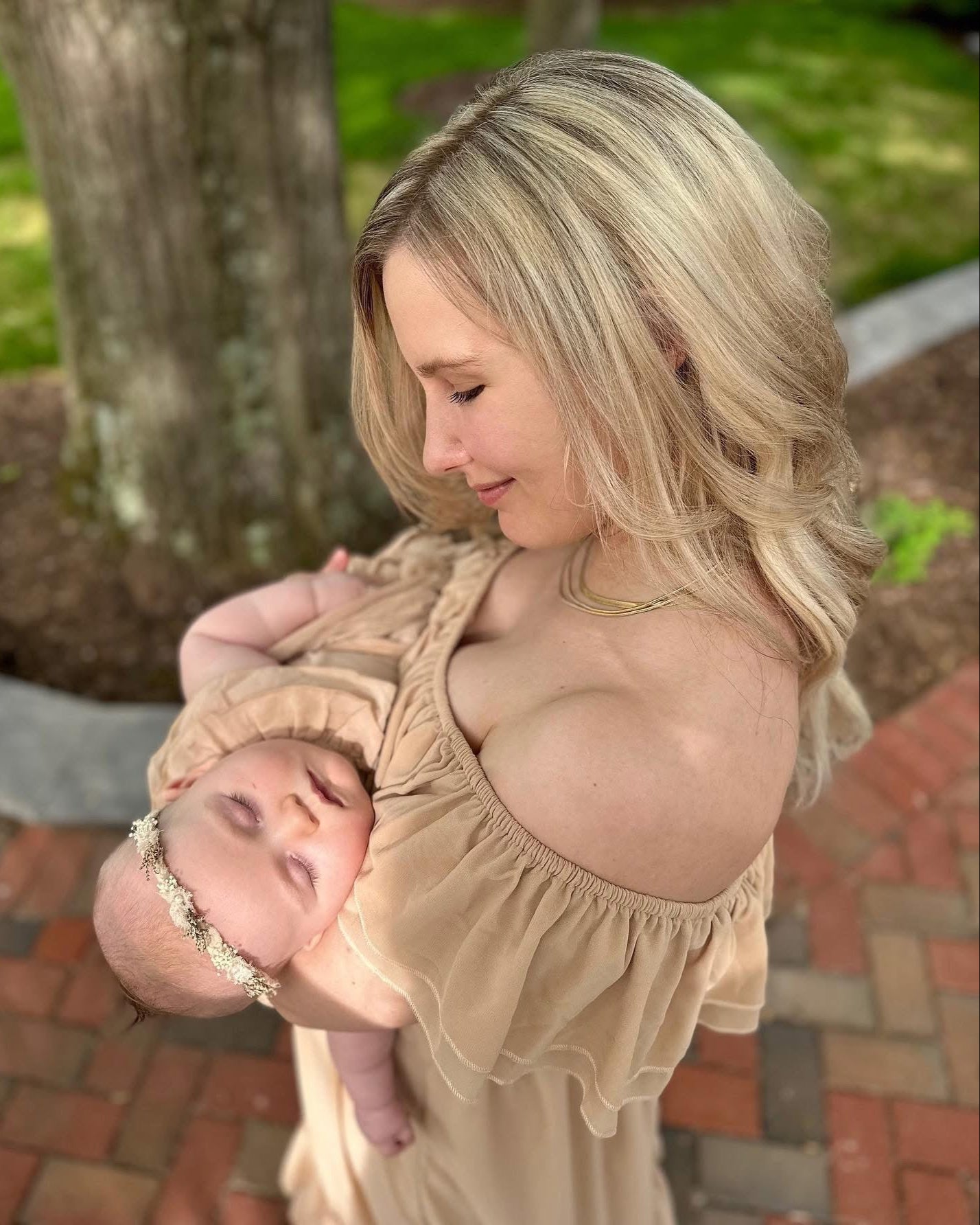 Nellie Ruffle Maxi Dress- Mama + Mini