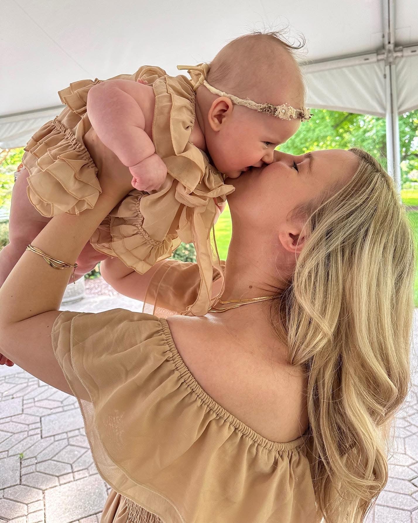 Nellie Ruffle Maxi Dress- Mama + Mini