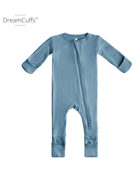 Bamboo Pajamas with Dreamcuffs - Ocean Blue