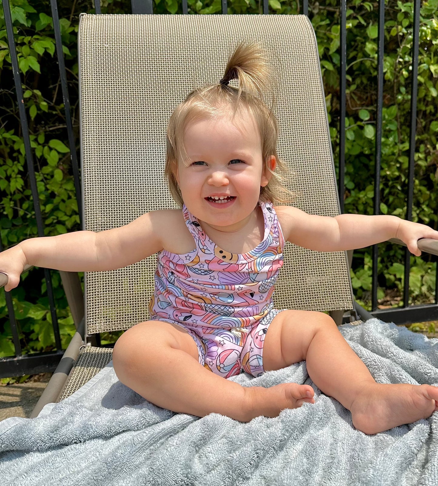 Pink Beach Babe Summer Tank Set