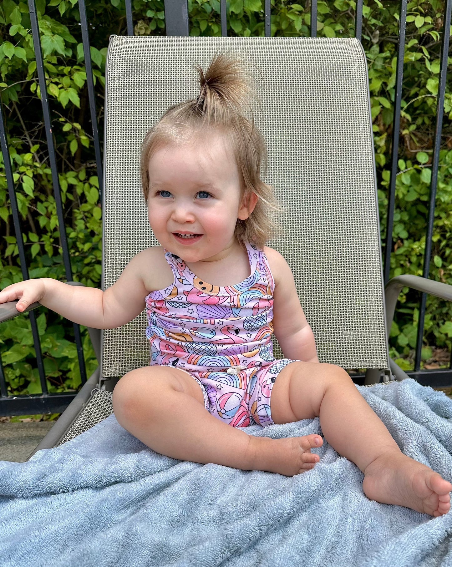 Pink Beach Babe Summer Tank Set